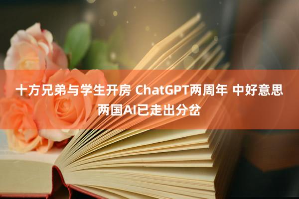十方兄弟与学生开房 ChatGPT两周年 中好意思两国AI已走出分岔
