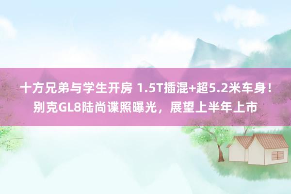 十方兄弟与学生开房 1.5T插混+超5.2米车身！别克GL8陆尚谍照曝光，展望上半年上市